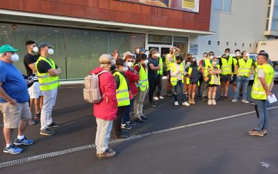 Presentación del proyecto Volturmac a alumnado de Geografía de la ULPGC que visitó la isla de La Palma con motivo de la erupción