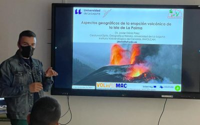 Charla sobre el volcán de La Palma en el IES La Victoria de Tenerife